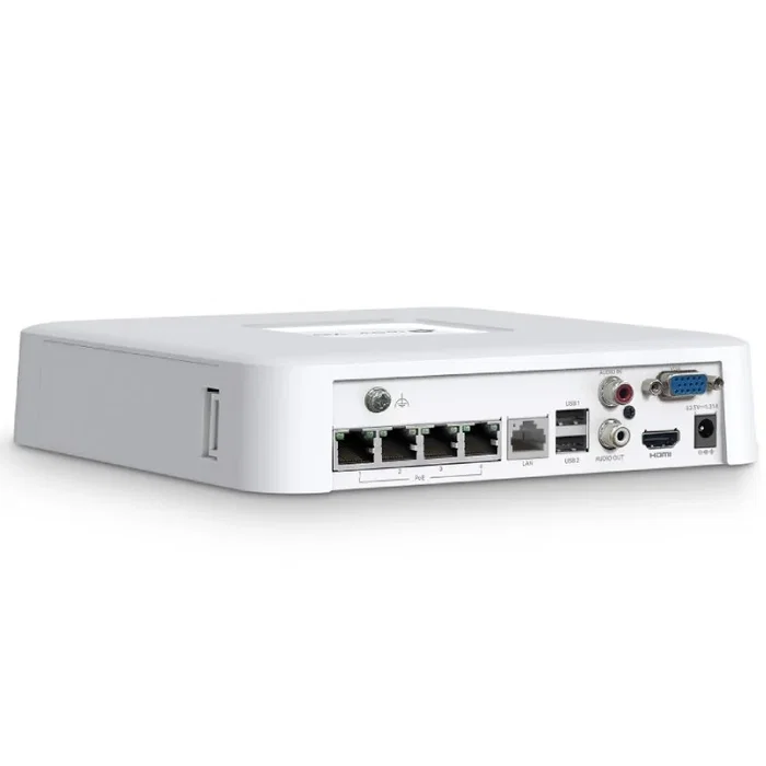 TP-Link VIGI NVR1104H-4P Grabador de vídeo en red PoE de 4 canales, Blanco TP-Link VIGI NVR1104H-4P Grabador de vídeo en red PoE de 4 canales, Blanco
